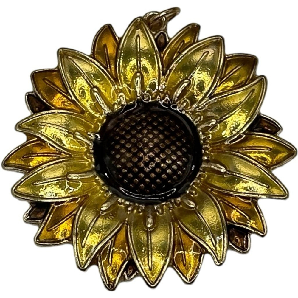 Sunflower Pendant Multicolored - Fun Costume Jewelry NEW!